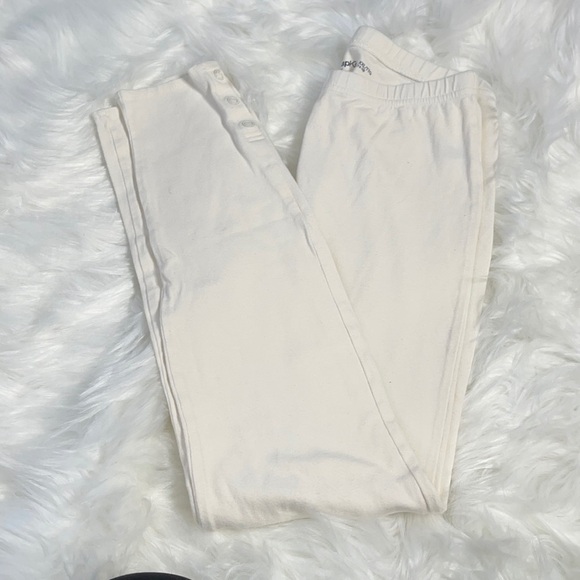 3/$20 ❤️ gap Girl Cream Snap-accent Leggings US XXL (14-16) - Picture 1 of 4